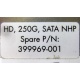 HP HD 250G SATA NLP Spare P/N 399699-001 (Серпухов)