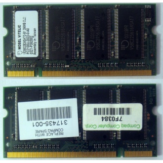 Модуль памяти 256MB DDR Memory SODIMM в Серпухове, DDR266 (PC2100) в Серпухове, CL2 в Серпухове, 200-pin в Серпухове, p/n: 317435-001 (для ноутбуков Compaq Evo/Presario) - Серпухов